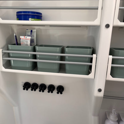 Aufbewahrungsbox VW Grand California 600 680 Bad - Farbe weiß, grau & silbergrün